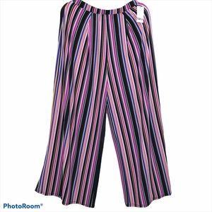 New With Tag Bar III Wide Leg Striped Pants Size M